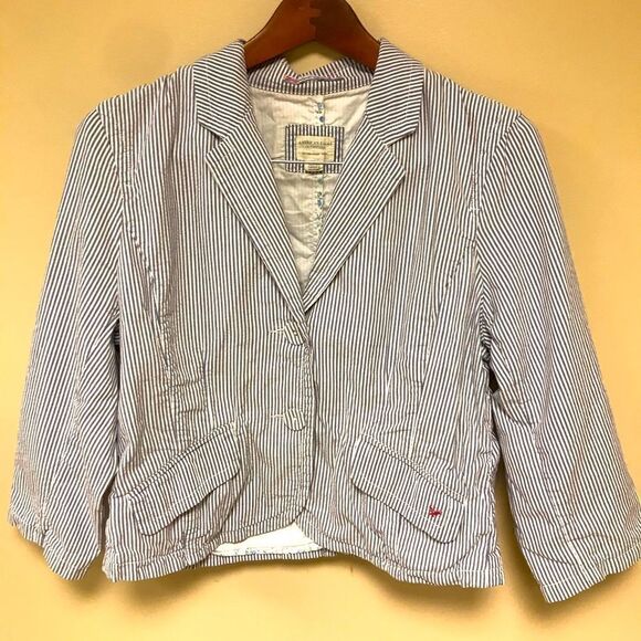 👠American Eagle striped jacket.  Size XL - Picture 1 of 6
